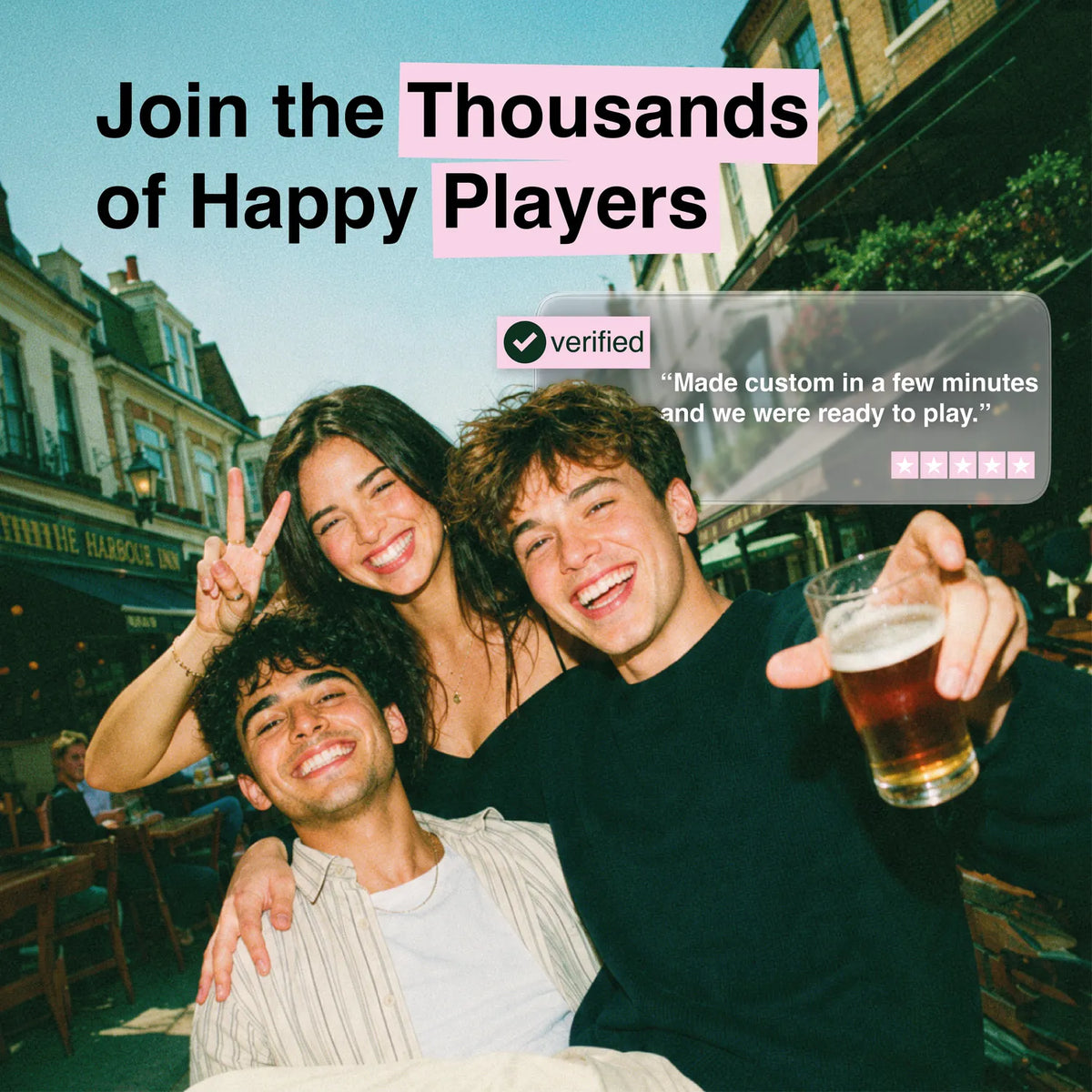 Join the thousands of happy players: a five star review of the custom pub golf scorecard