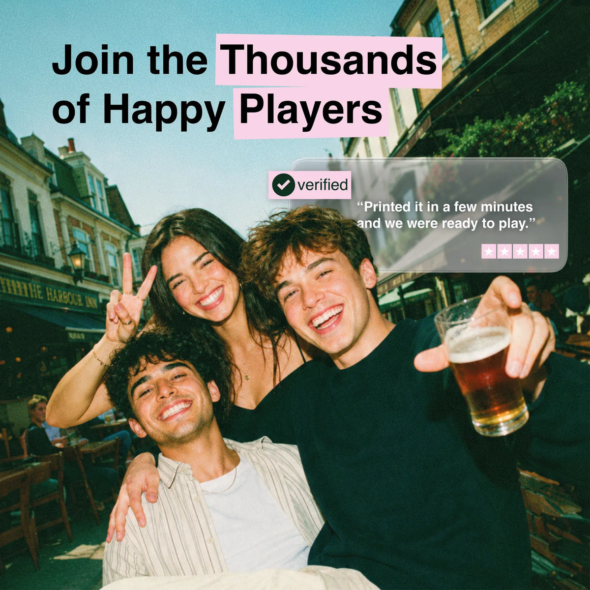 Join the thousands of happy players: a five star review of the printable pub golf scorecard